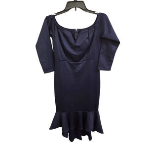 NWOT M Navy Blue Unknown Dress